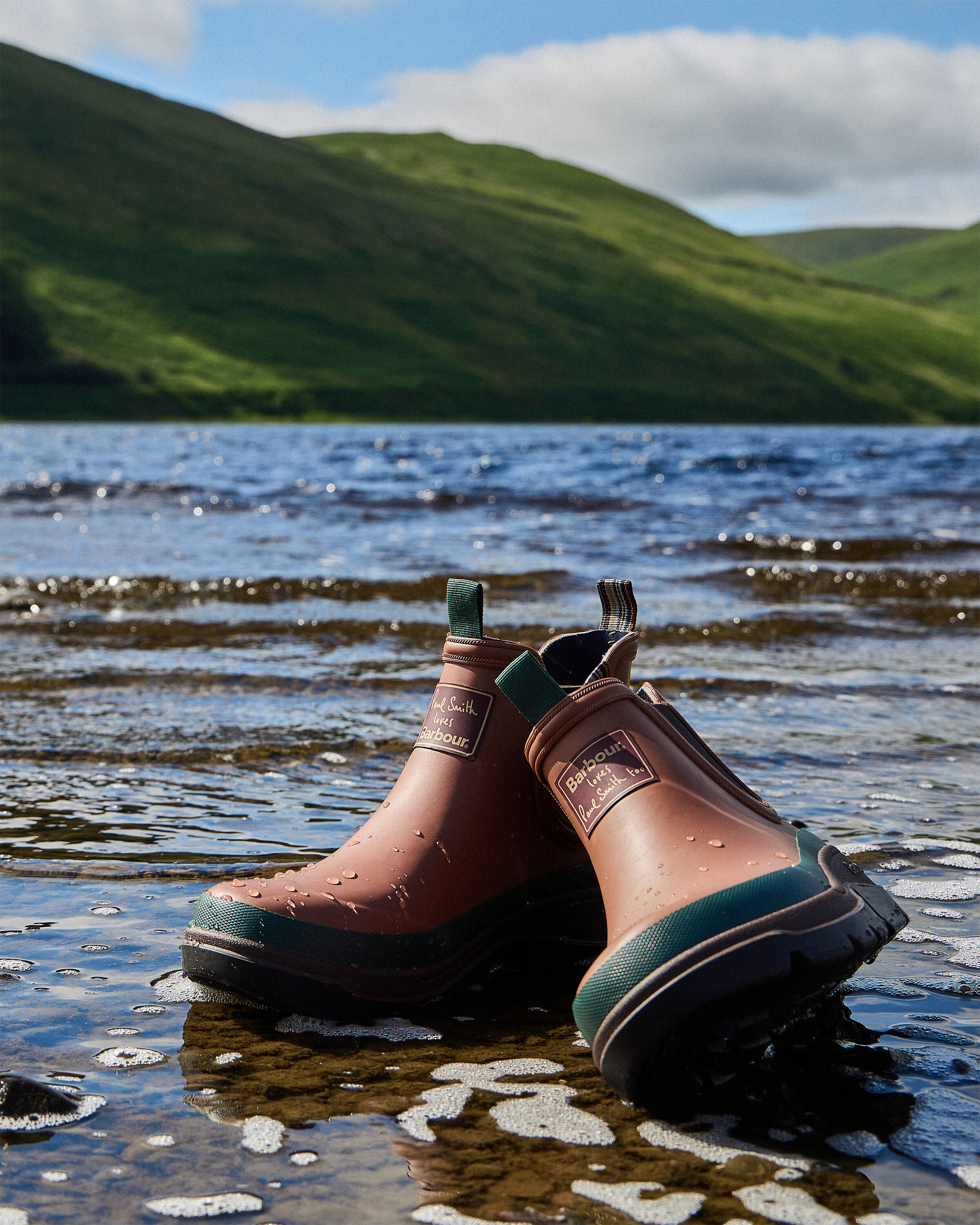 Paul Smith Loves Barbour Chelsea Welly in Russet