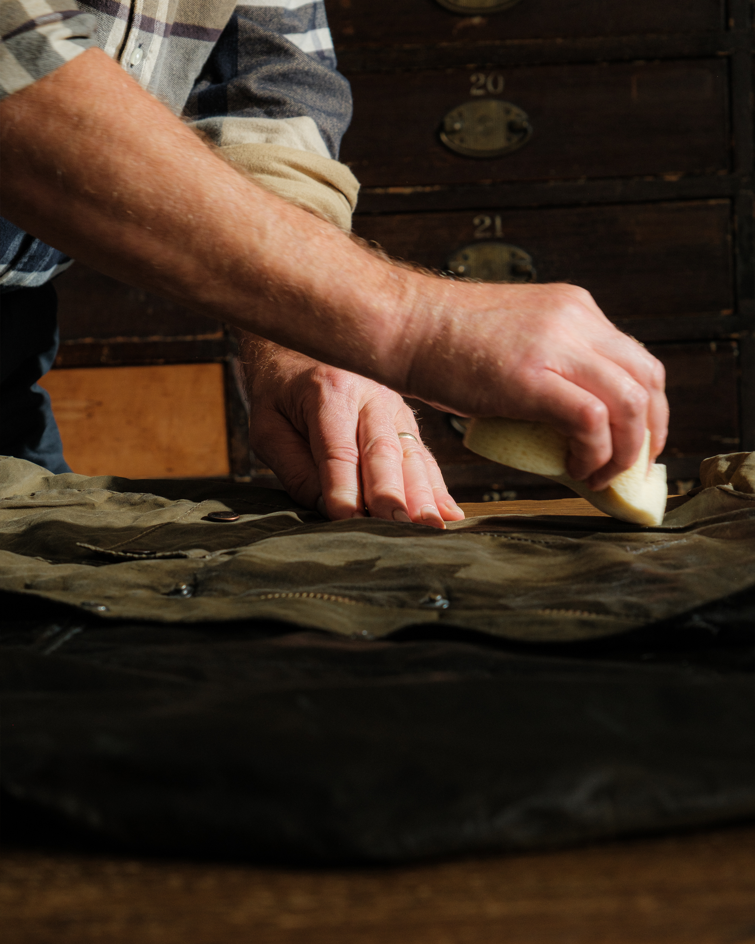 How to Rewax your 6oz waxed jacket