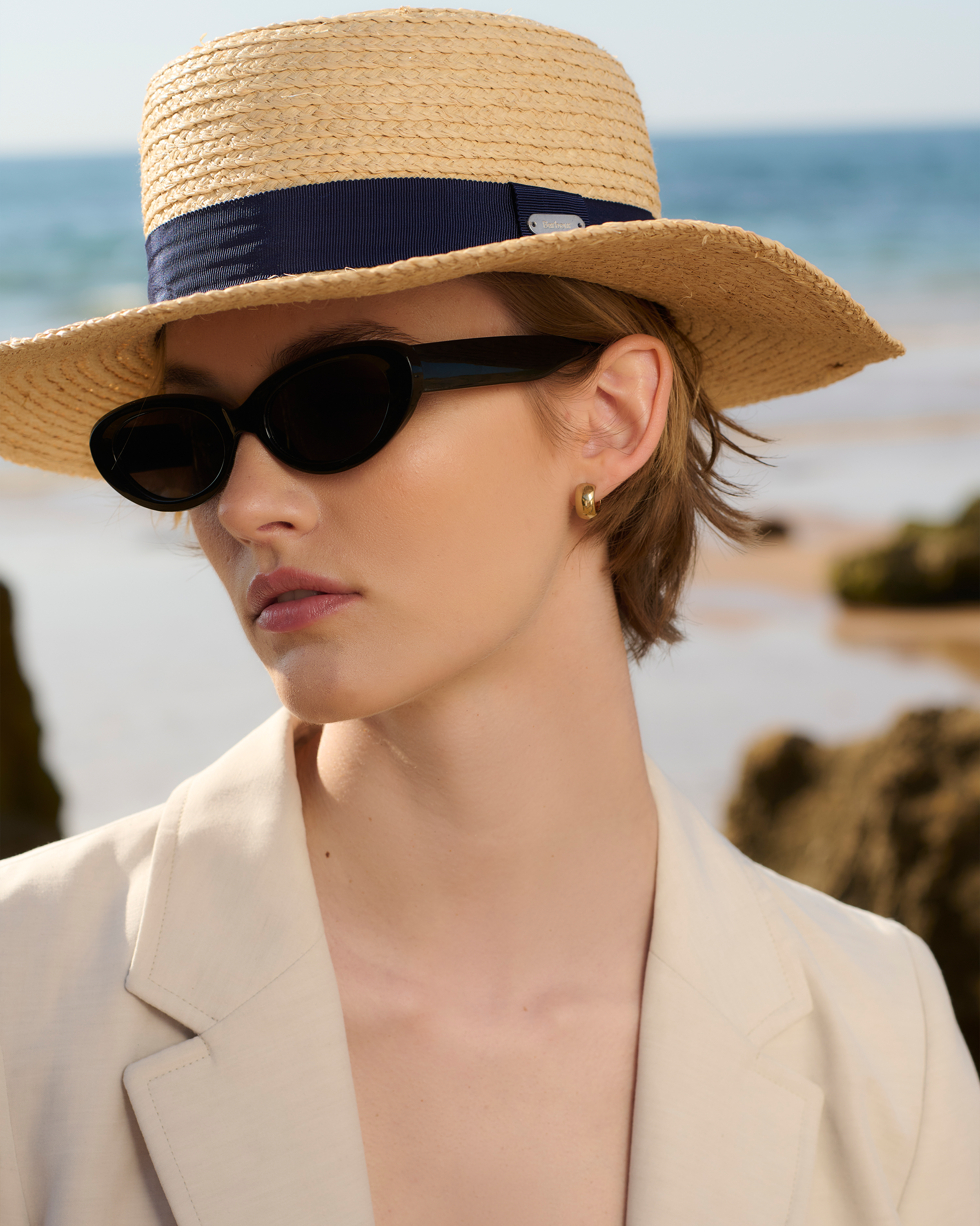 Barbour Lilly Straw Summer Hat 