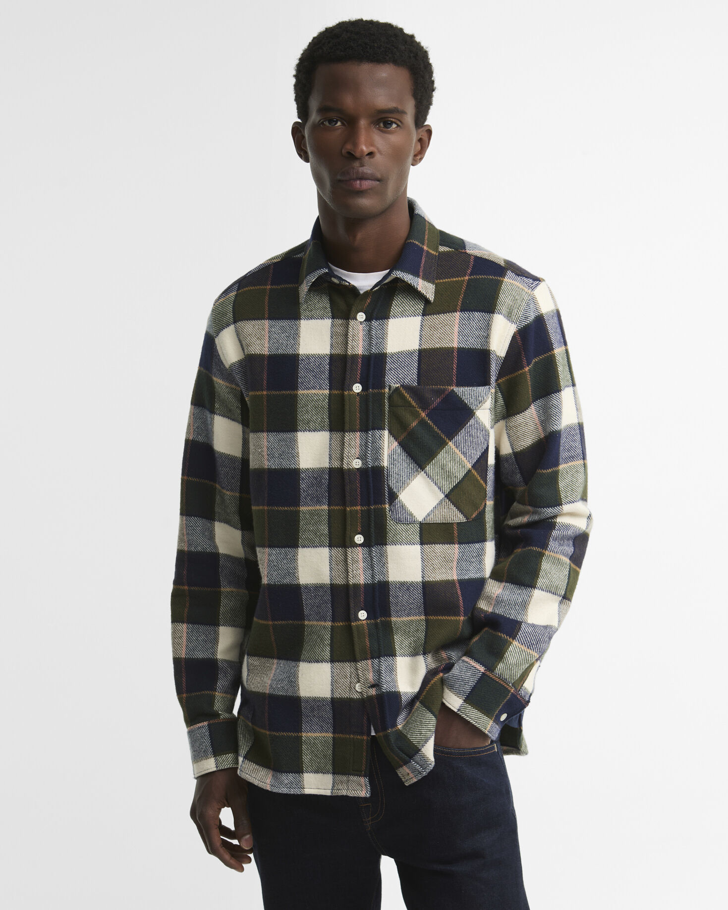 Barbour Hemd Bannock Authentic Fit Olive