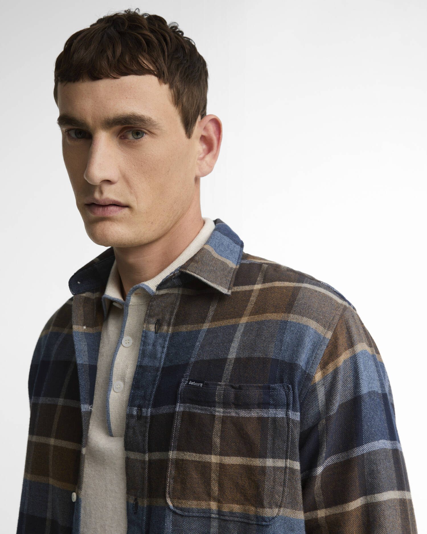 Camicia Copswell a maniche lunghe dalla vestibilit&agrave; comoda Dark Sand image number 3