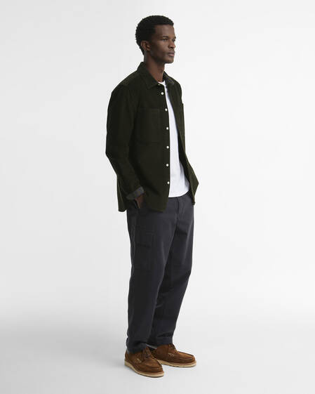 Cord Authentic-Fit Long-Sleeved Shirt Sage