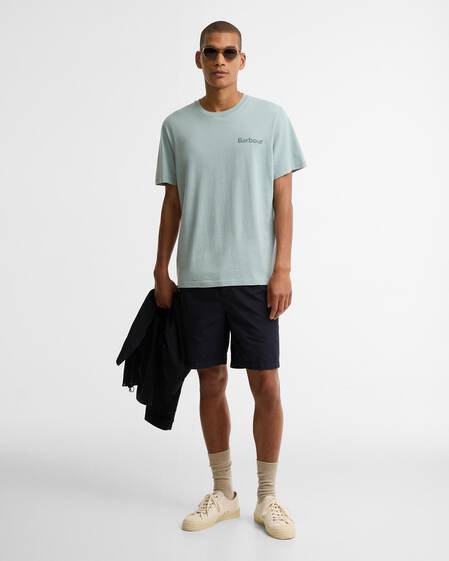 T-shirt con stampa Dearham leggermente aderente Dusty Slate