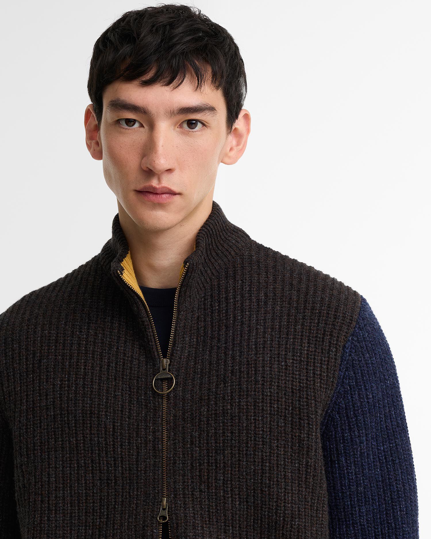 Paul Smith Loves Barbour Wollstrickjacke Gamefair Russet