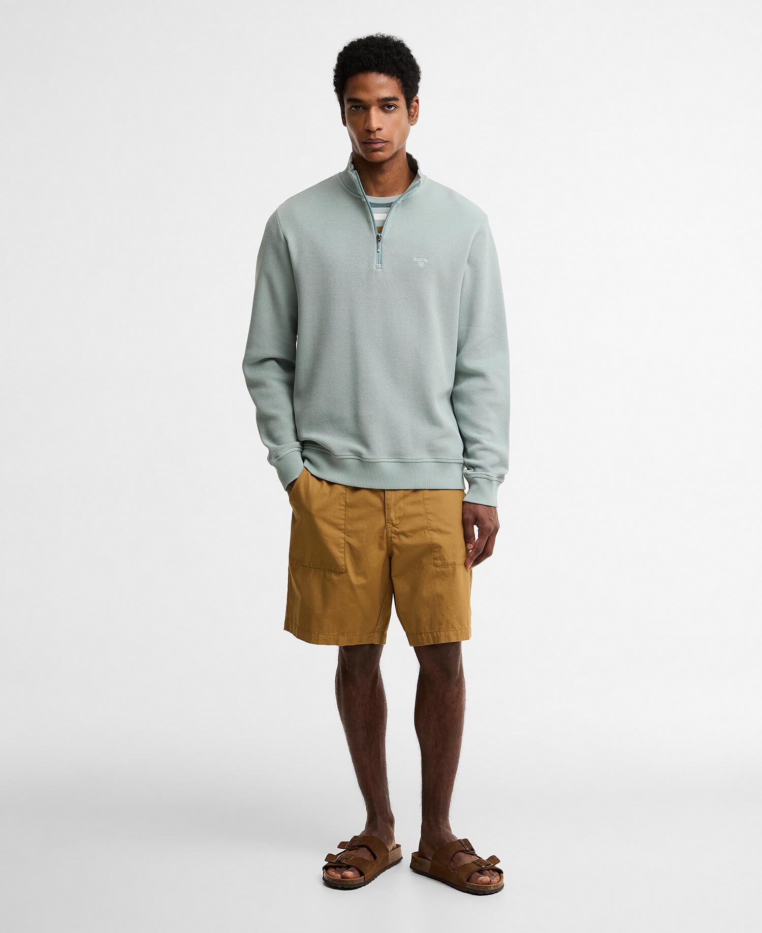 Ravensworth Quarter-Zip Sweatshirt Dusty Slate