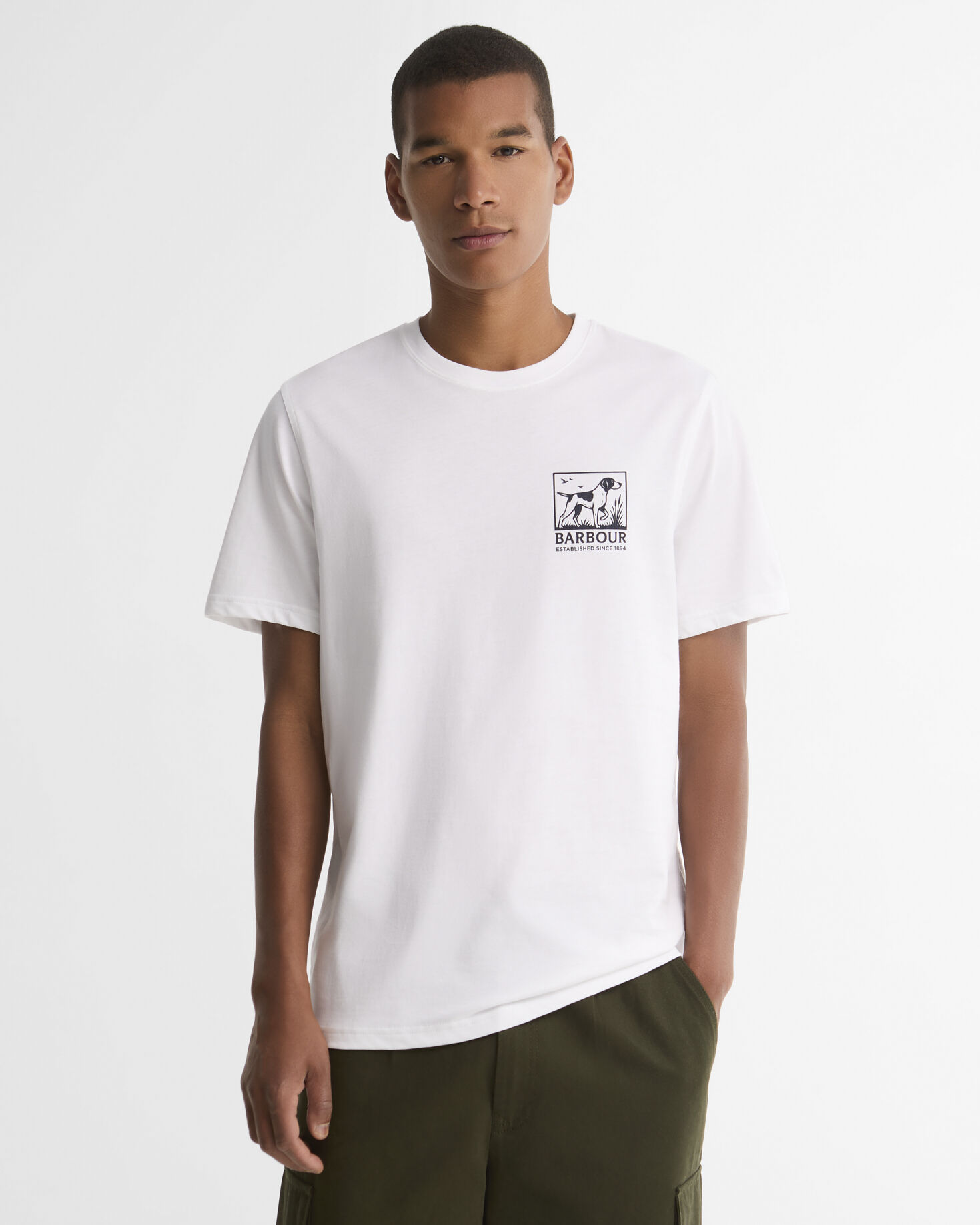 Setter Graphic Tailored T-shirt White