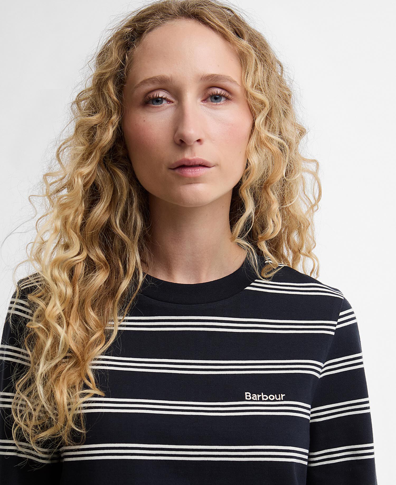 Dartmoor Striped Long-Sleeved T-Shirt Dark Navy/Original Ecru Stripe