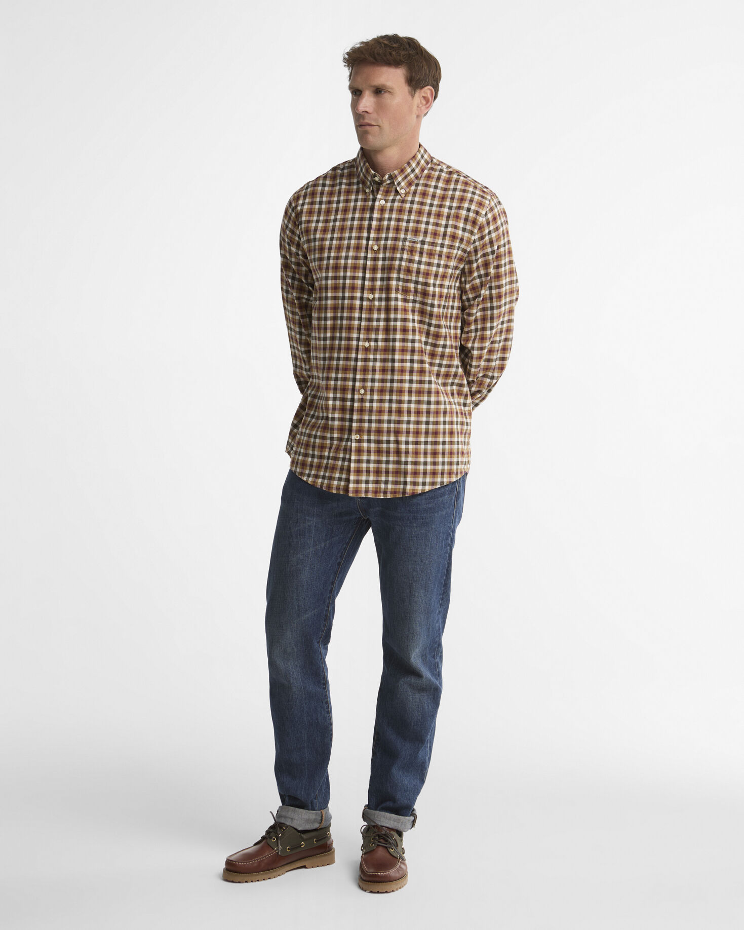 Fallowlane Regular-Fit Long-Sleeved Shirt Olive