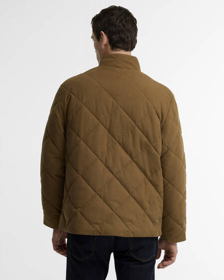 Corden Quilted Jacket Dark Sandstone