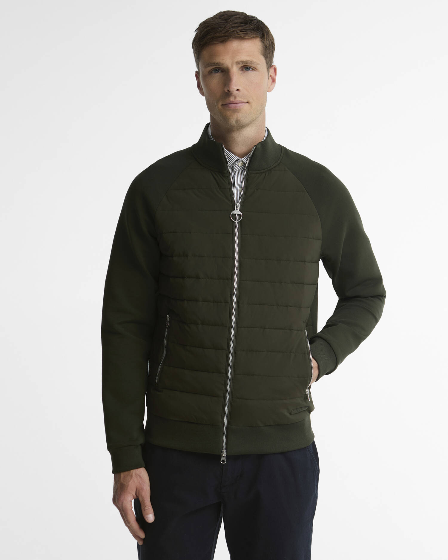 Thornton Quilted Sweatshirt Sage image number 0