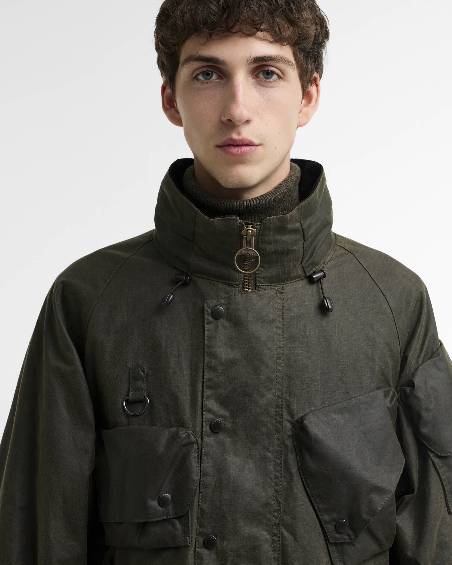 Barbour x Norbit Ripstop Waxed Jacket Black image number 3