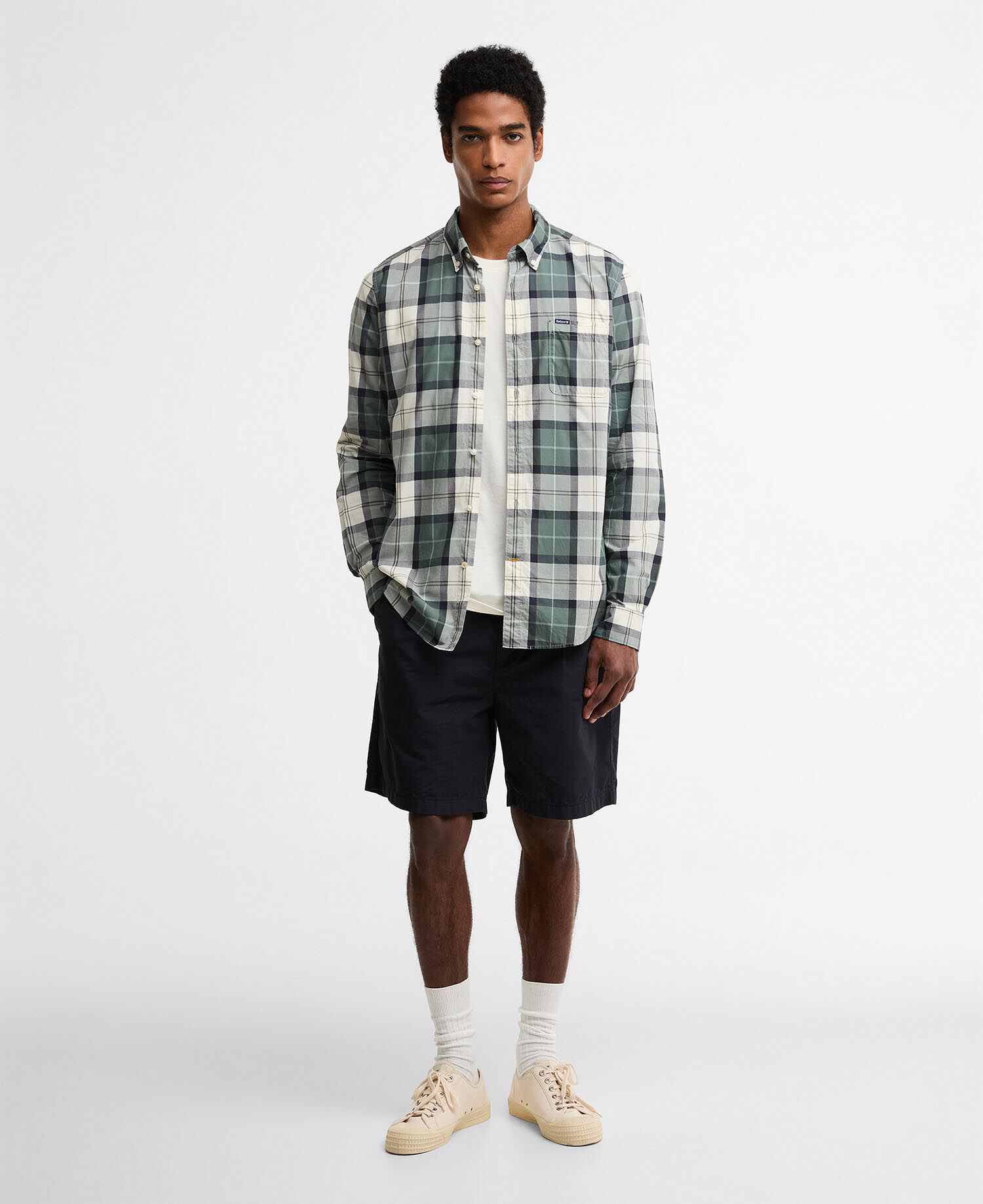 Camicia Rawley a maniche lunghe leggermente aderente Meadow Brook Tartan