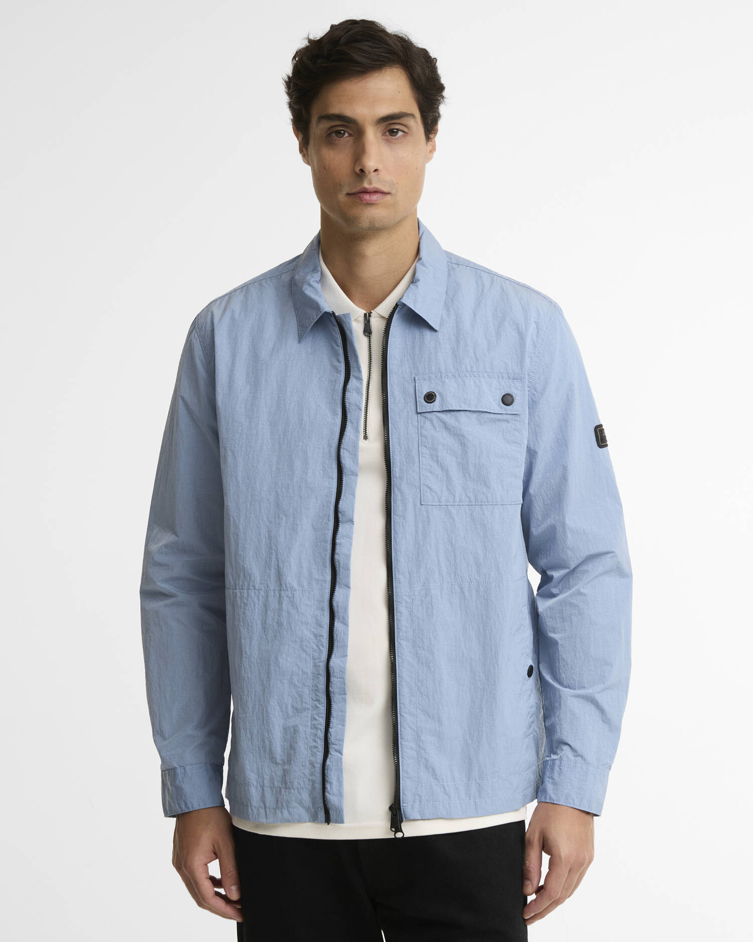 Inline Overshirt Powder Blue image number 0