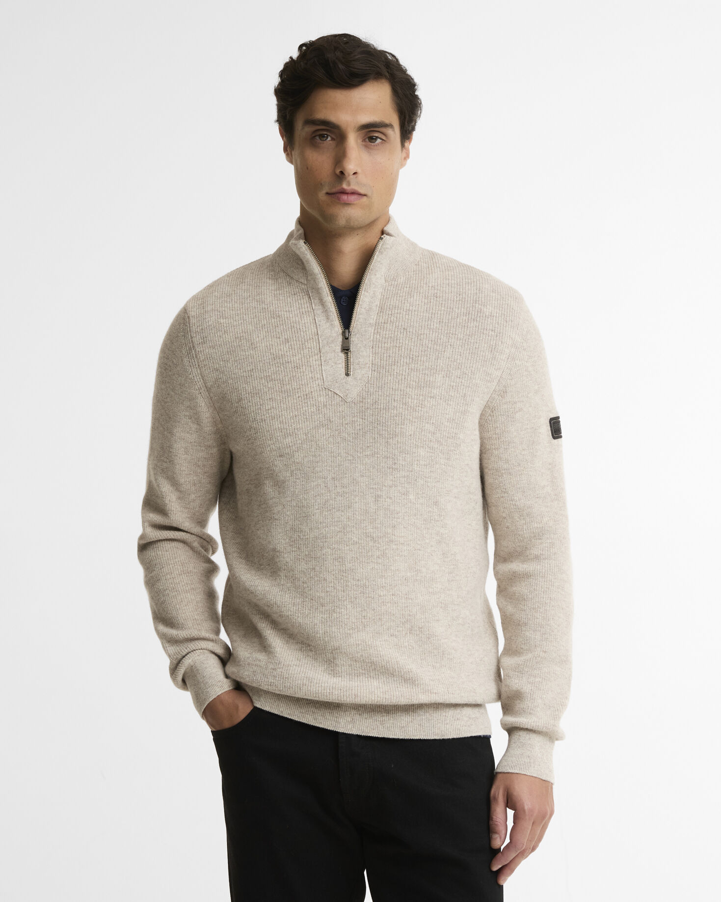 Pullover Crawley Half-Zip Concrete