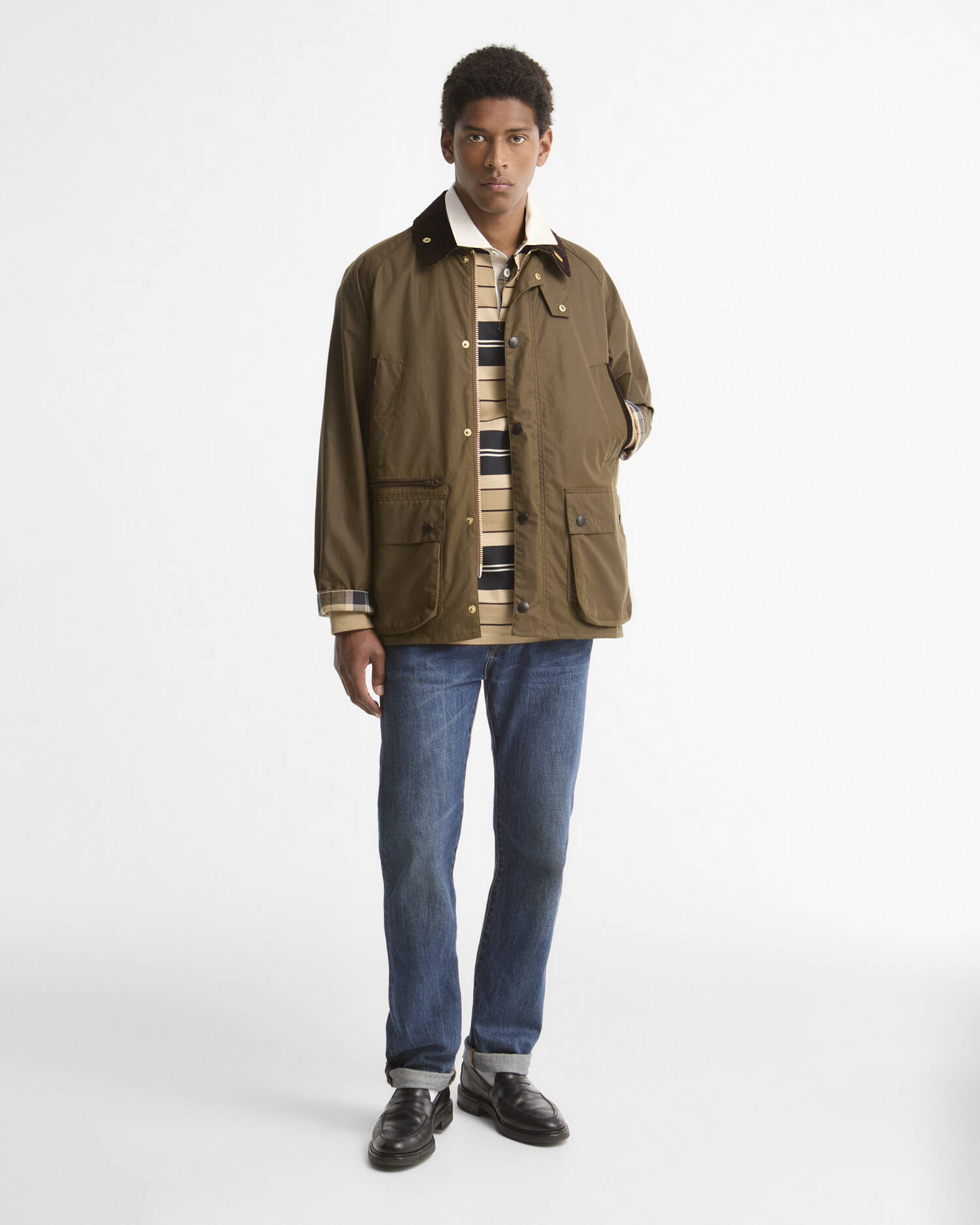 Barbour Wachsjacke Icons Bedale Brown image number 1