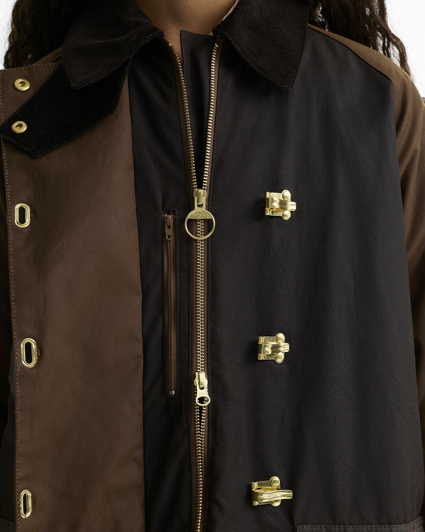 Giacca cerata Felton con motivo a quadri Rustic/Bark/Muted