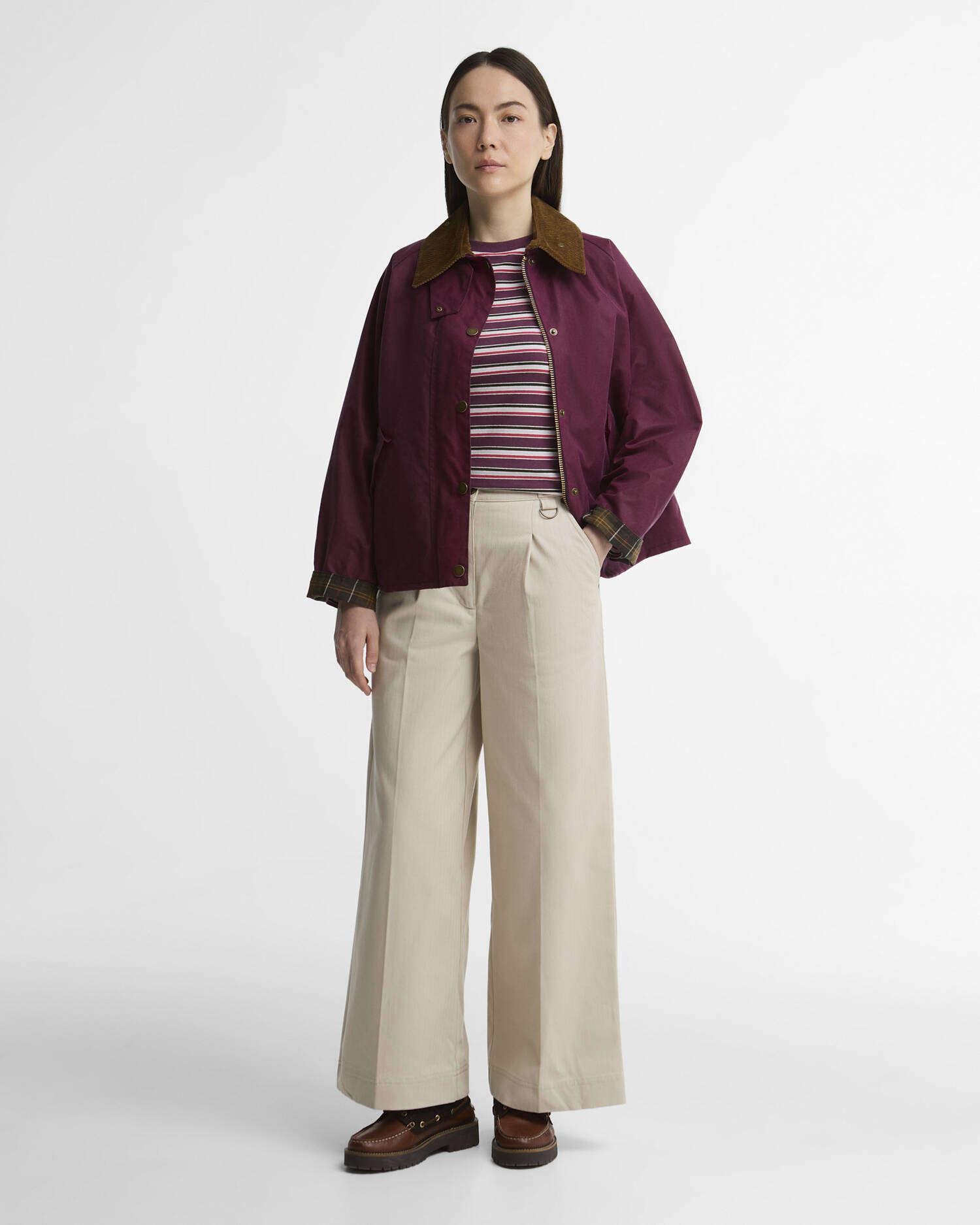 Barbour Hose Annette Wide-Leg Mist image number 0
