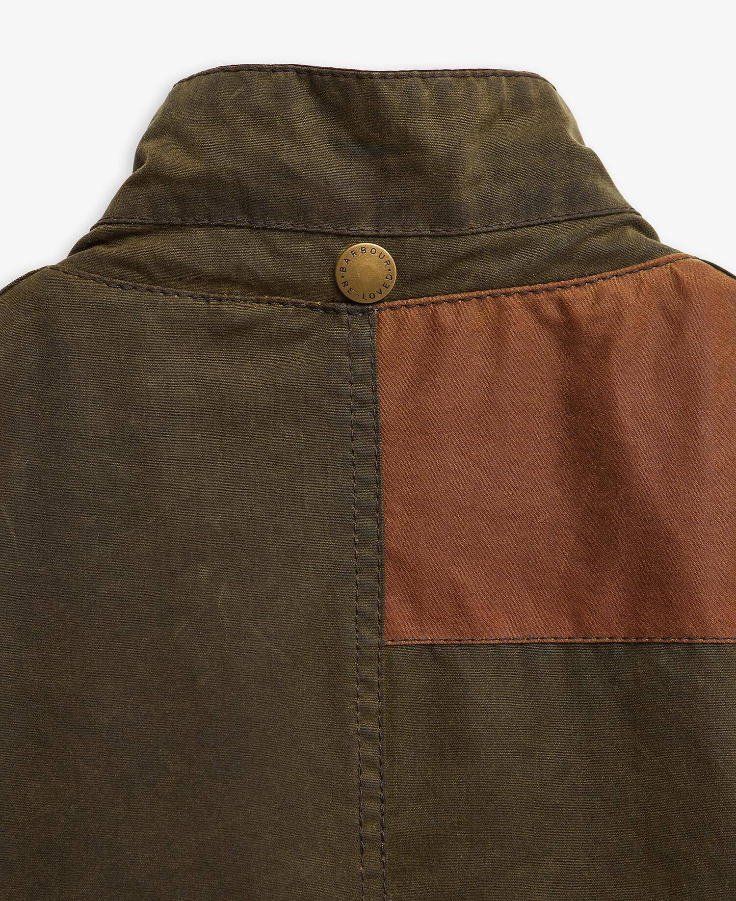 Barbour Re-Loved Lutz Waxed Jacket - Size L Olive image number 7