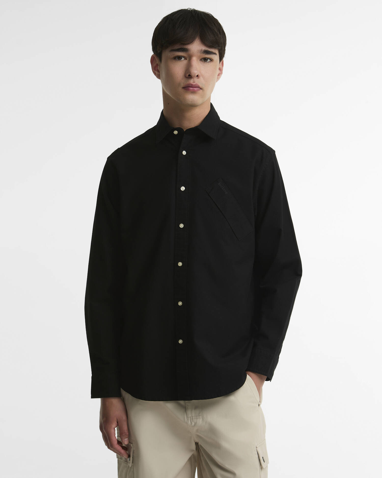Camicia Oxford oversize Transport Black image number 0