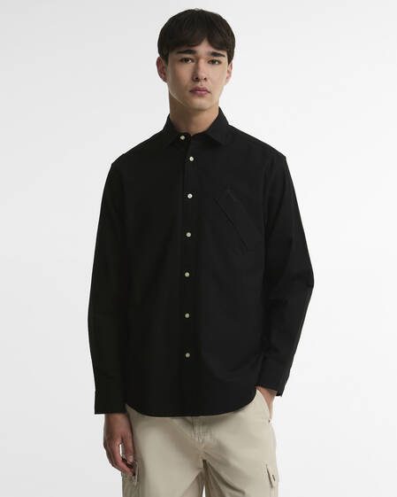 Camicia Oxford oversize Transport Black