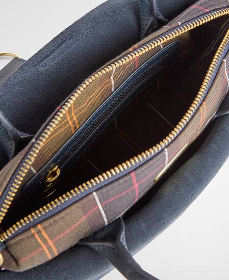Alder Mini  Leather Tote Bag Navy