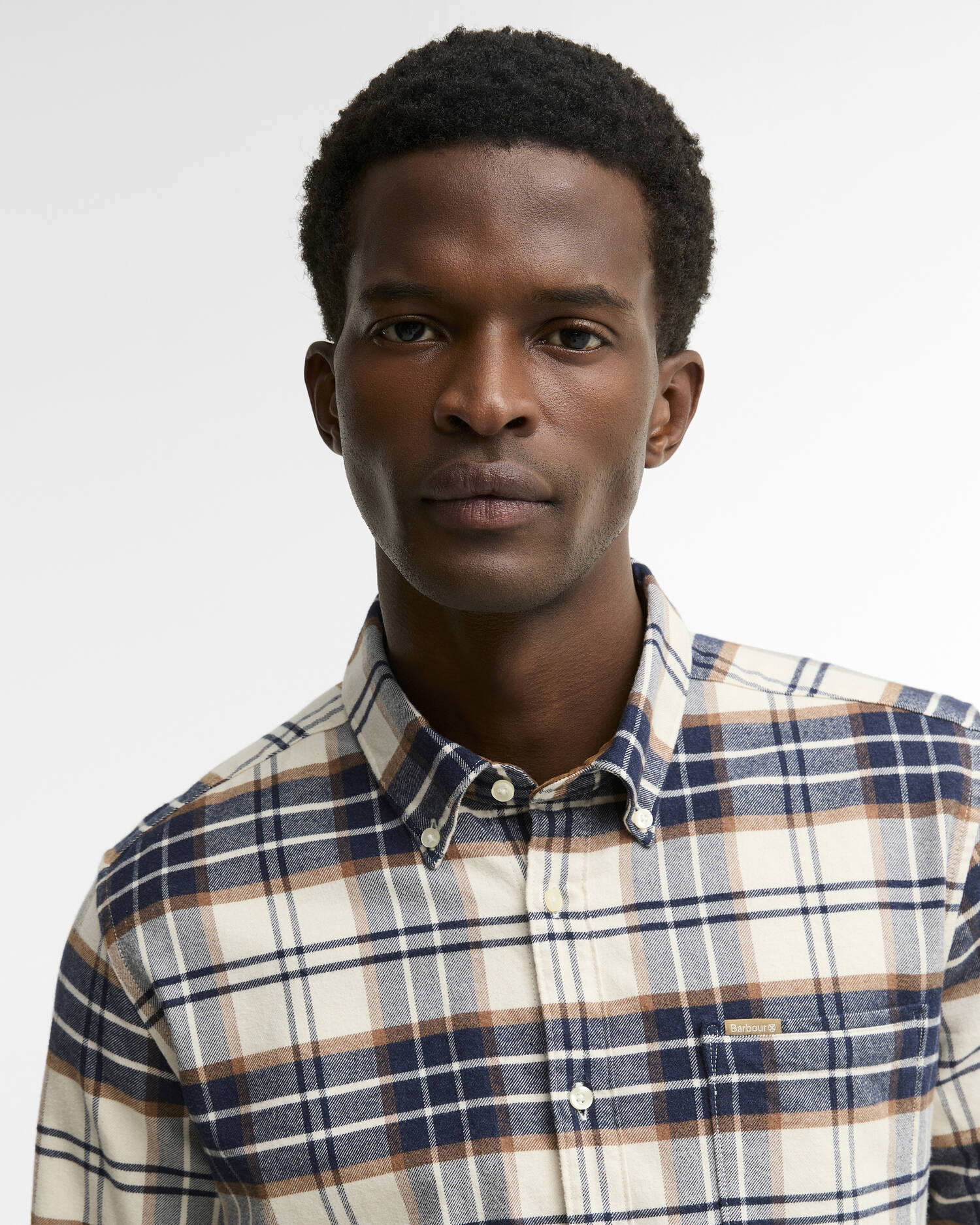 Portdown Tailored Long-Sleeved Shirt Ecru image number 3