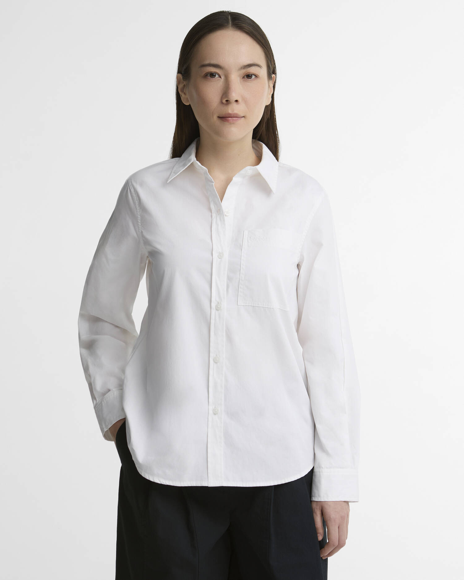 Pauline Relaxed Long-Sleeved Shirt White image number 0