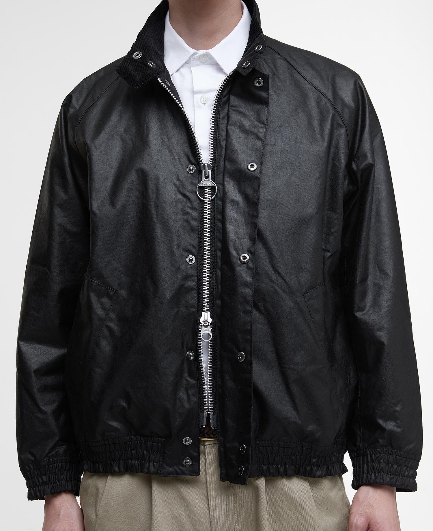 Blouson Transport Waxed Jacket Black