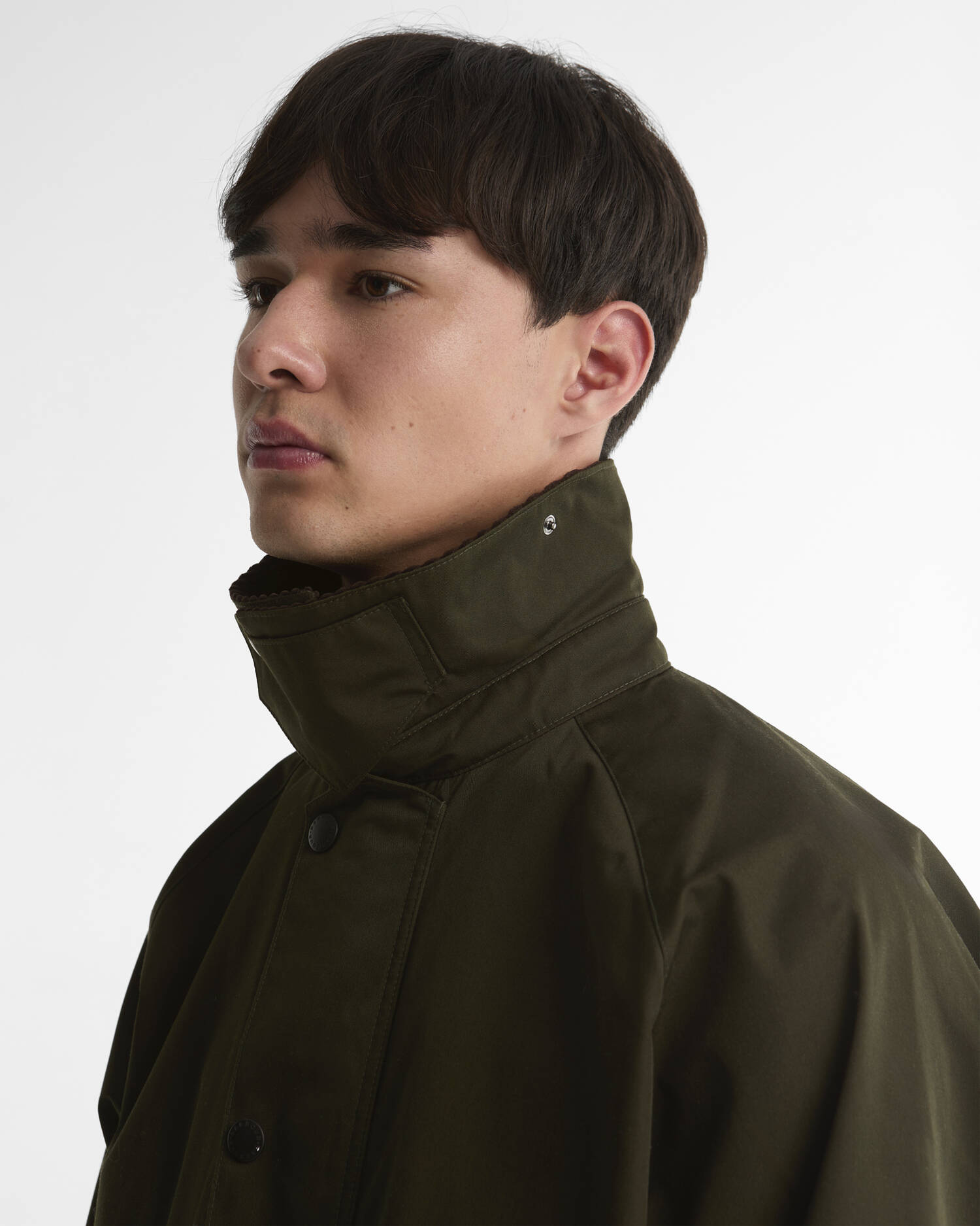 Barbour Wachsjacke Long Transport Sage image number 3