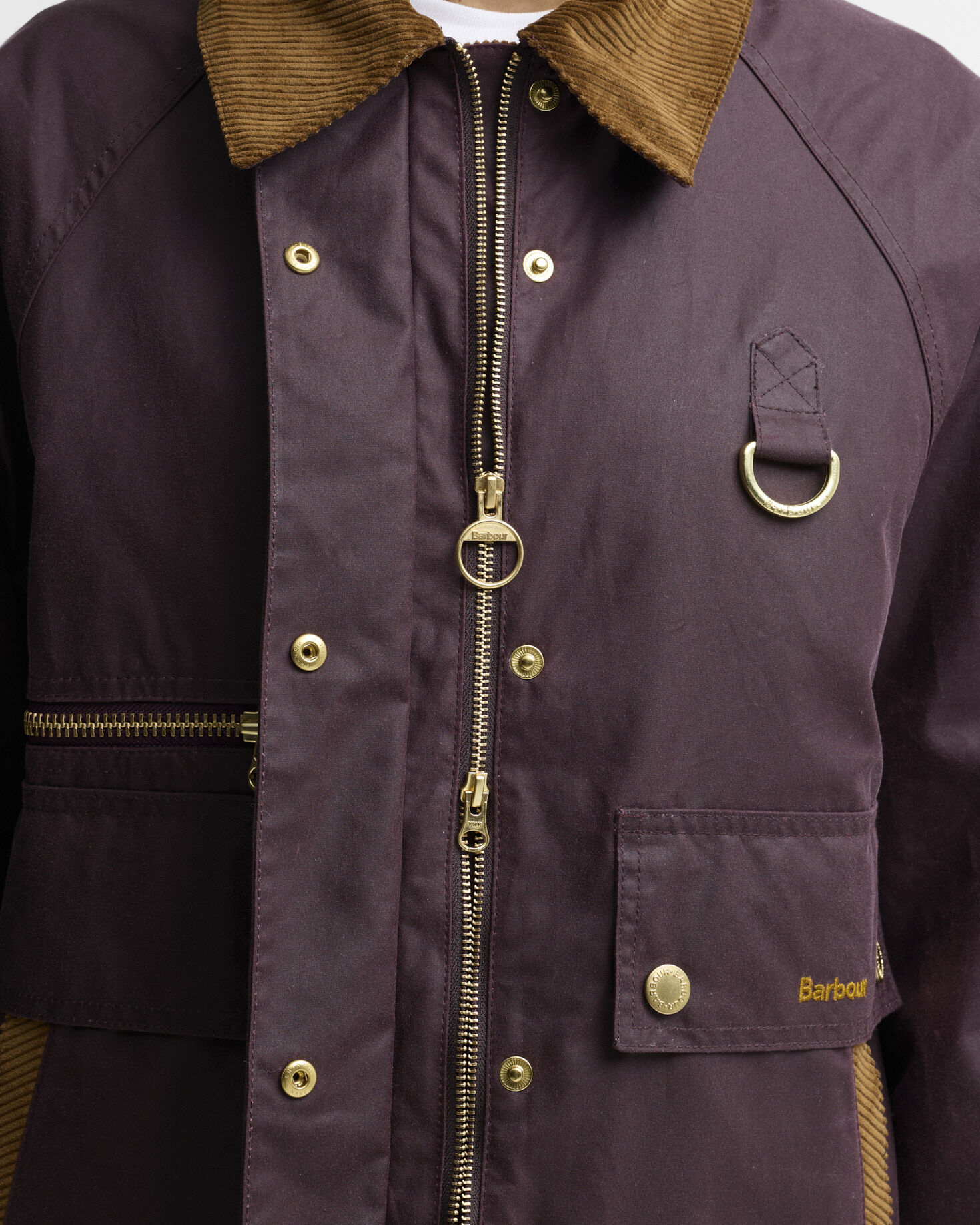 Barbour Wachsjacke Cottingham Bordeaux/Muted