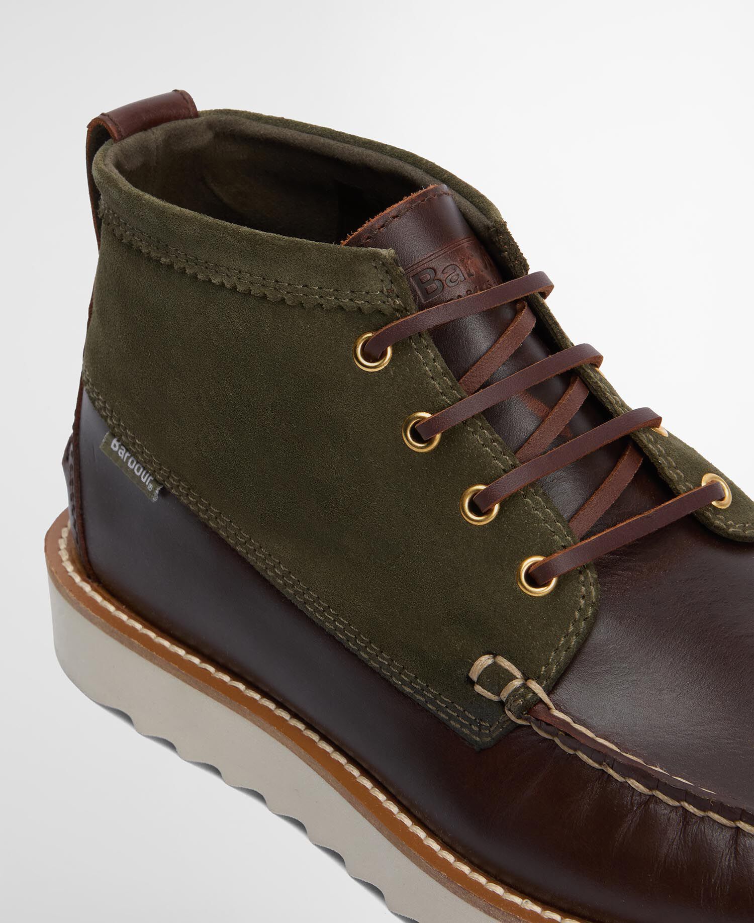 Chukka Boots Hadston Olive/Dark Brown