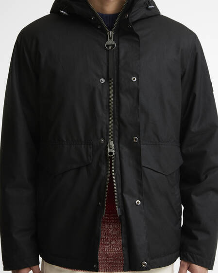 B.Intl Wachsjacke Everrett Black