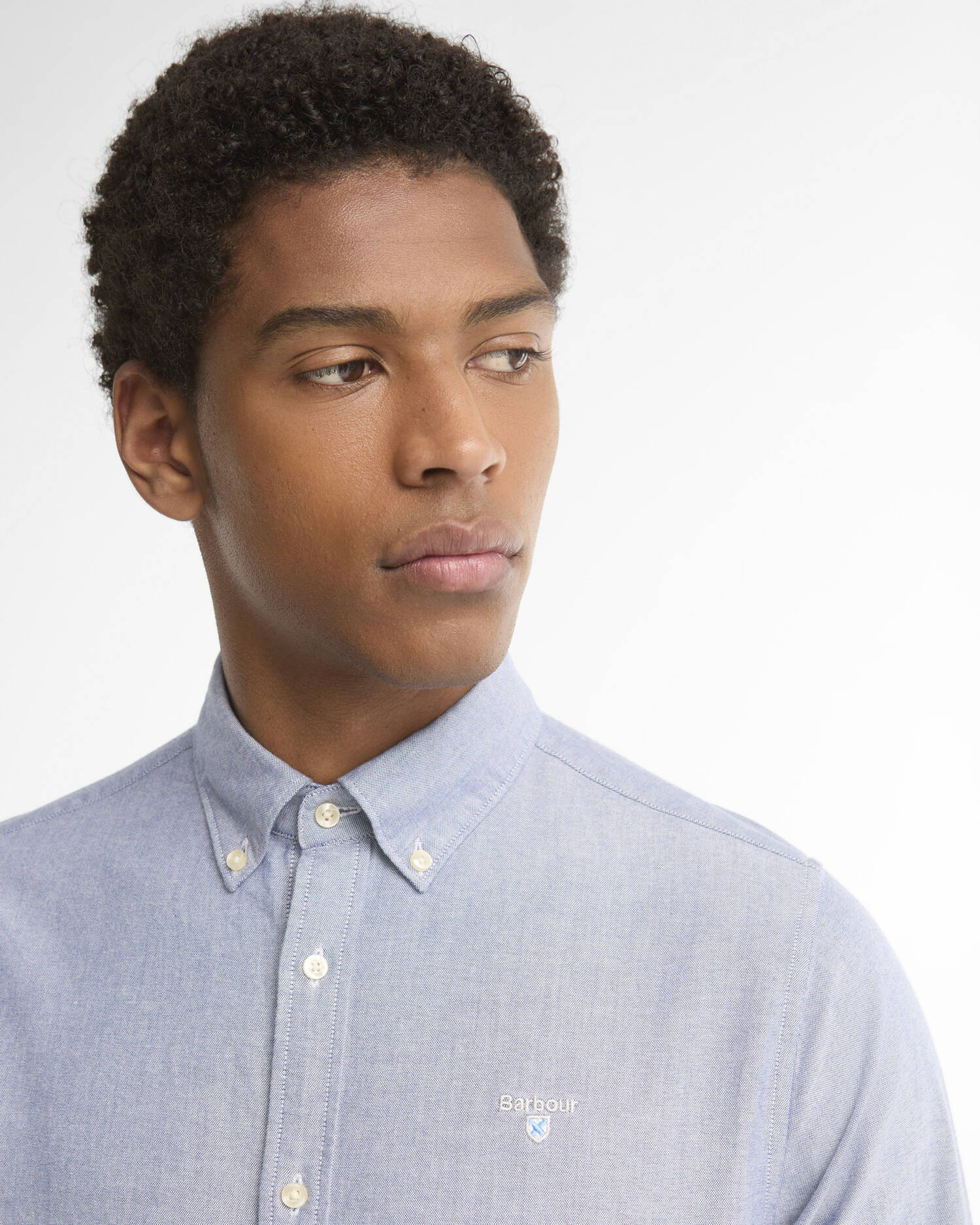 Camicia sartoriale Oxford Deep Blue image number 3