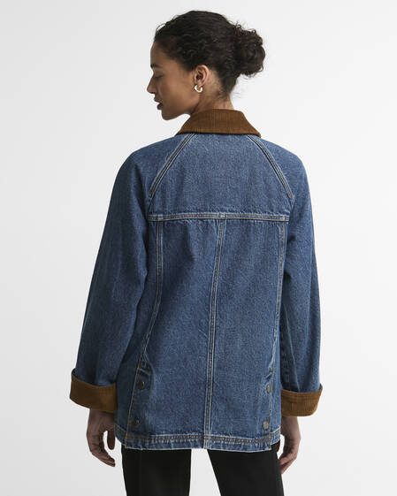 Barbour Freizeitjacke Denim Modern Beadnell Mid Blue Denim/Classic
