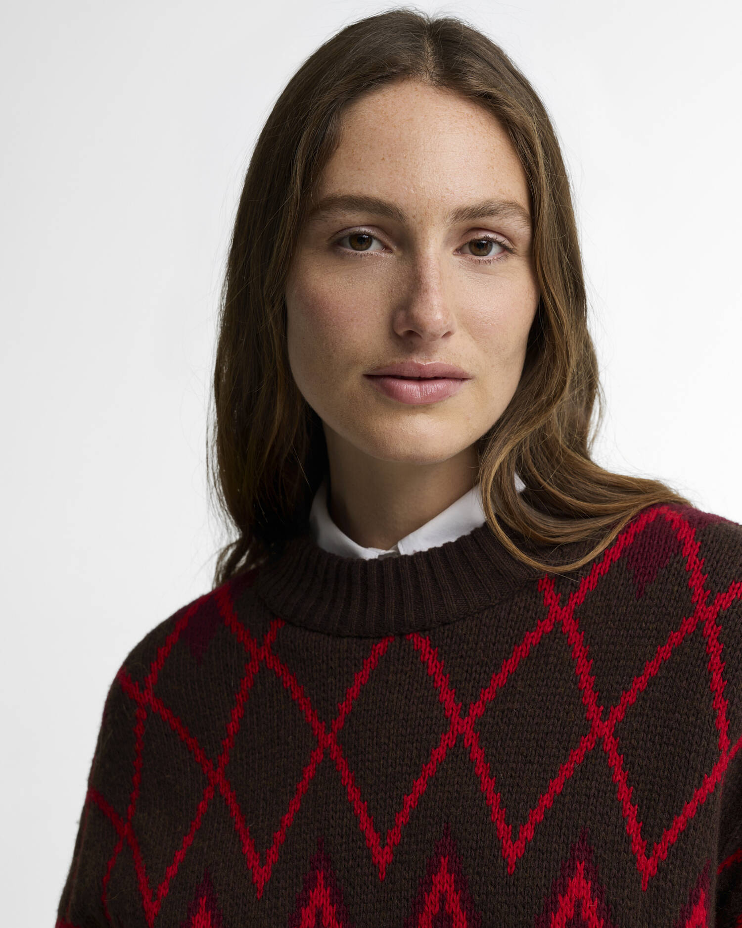 Adina Fair Isle Crew Neck Jumper Multi image number 3