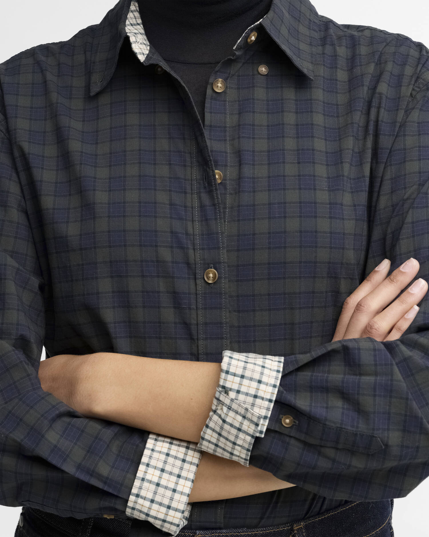 Ravenshill Boxy Shirt Shadow Classic Tartan image number 3