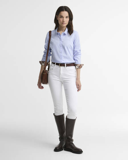 Bluse Derwent Pale Blue/Lt Muted Tartan