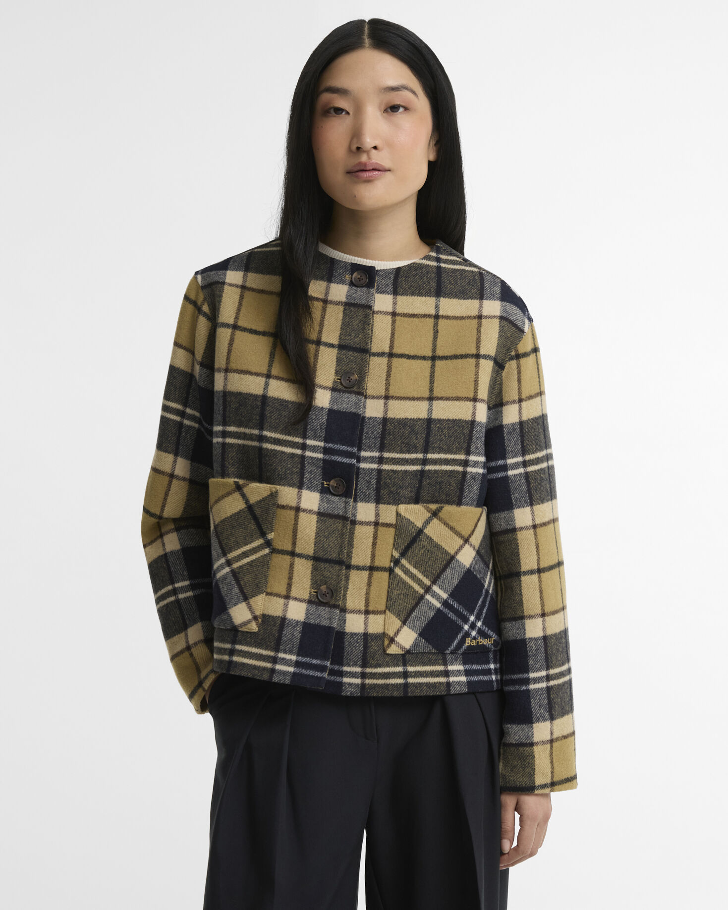 Barbour Woll-Overshirt Marlow Tartan Birchwood Tartan