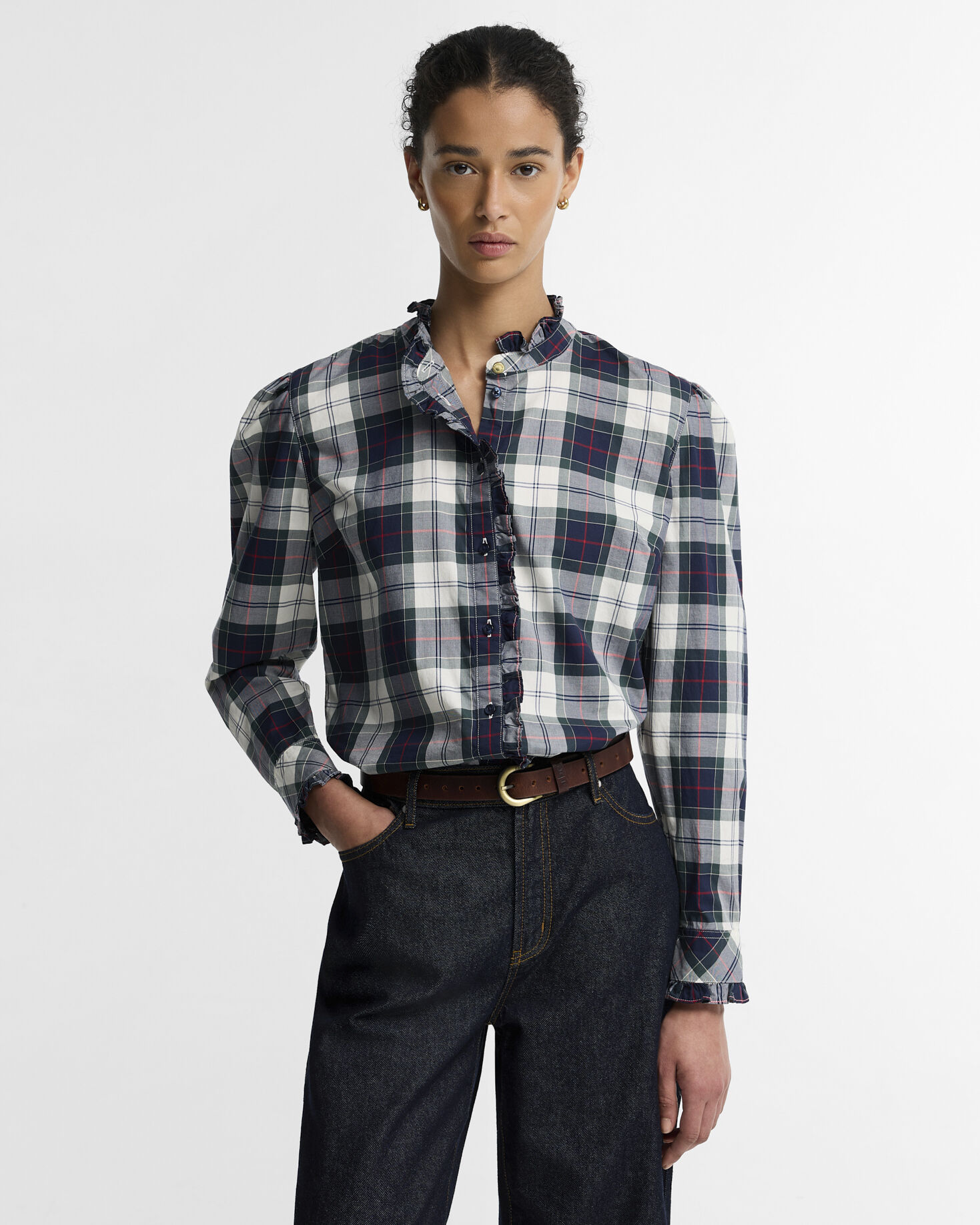 Barbour Hemd Aspen Relaxed Fit Lt Evergreen Tartan