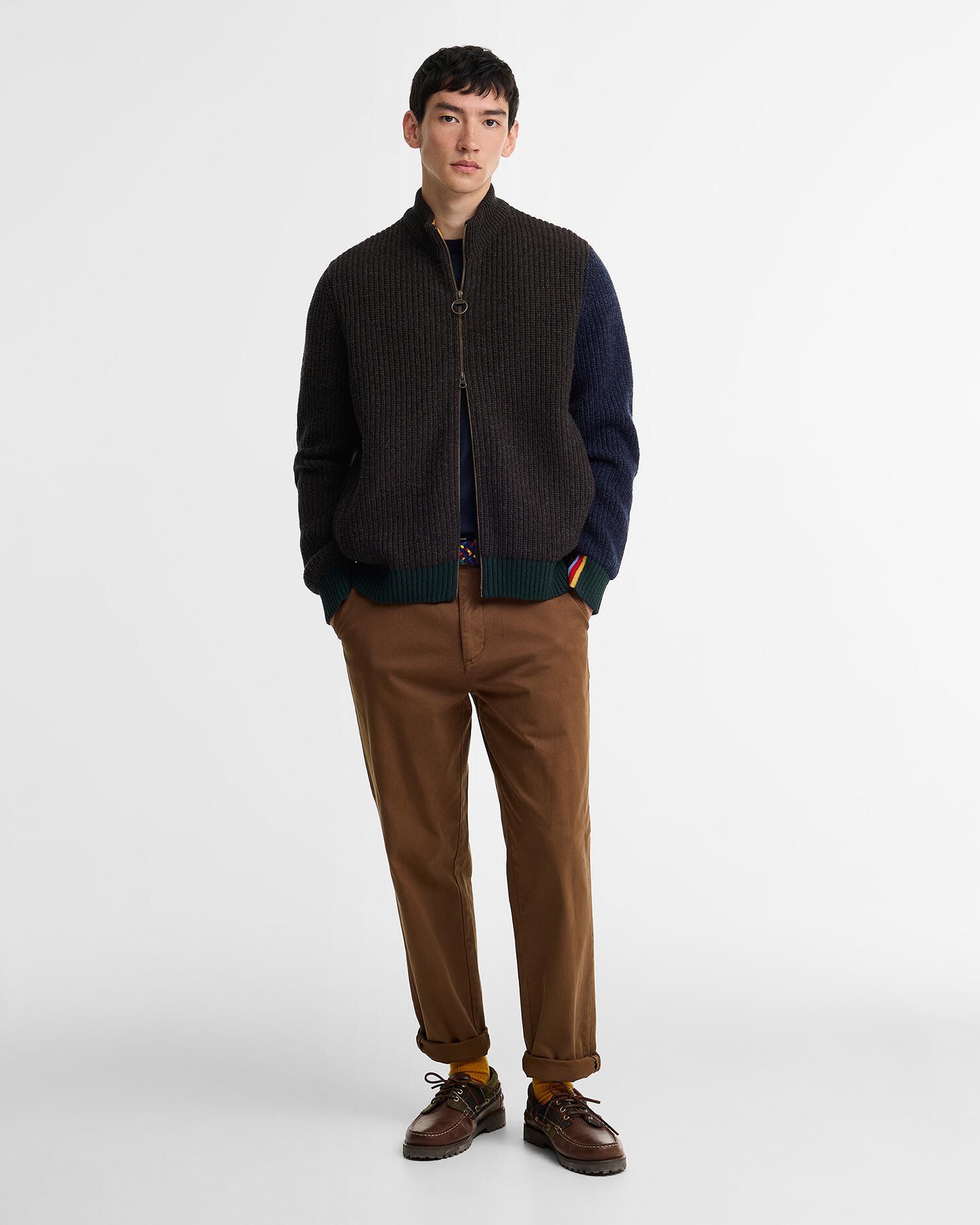 Paul Smith Loves Barbour Wollstrickjacke Gamefair Russet