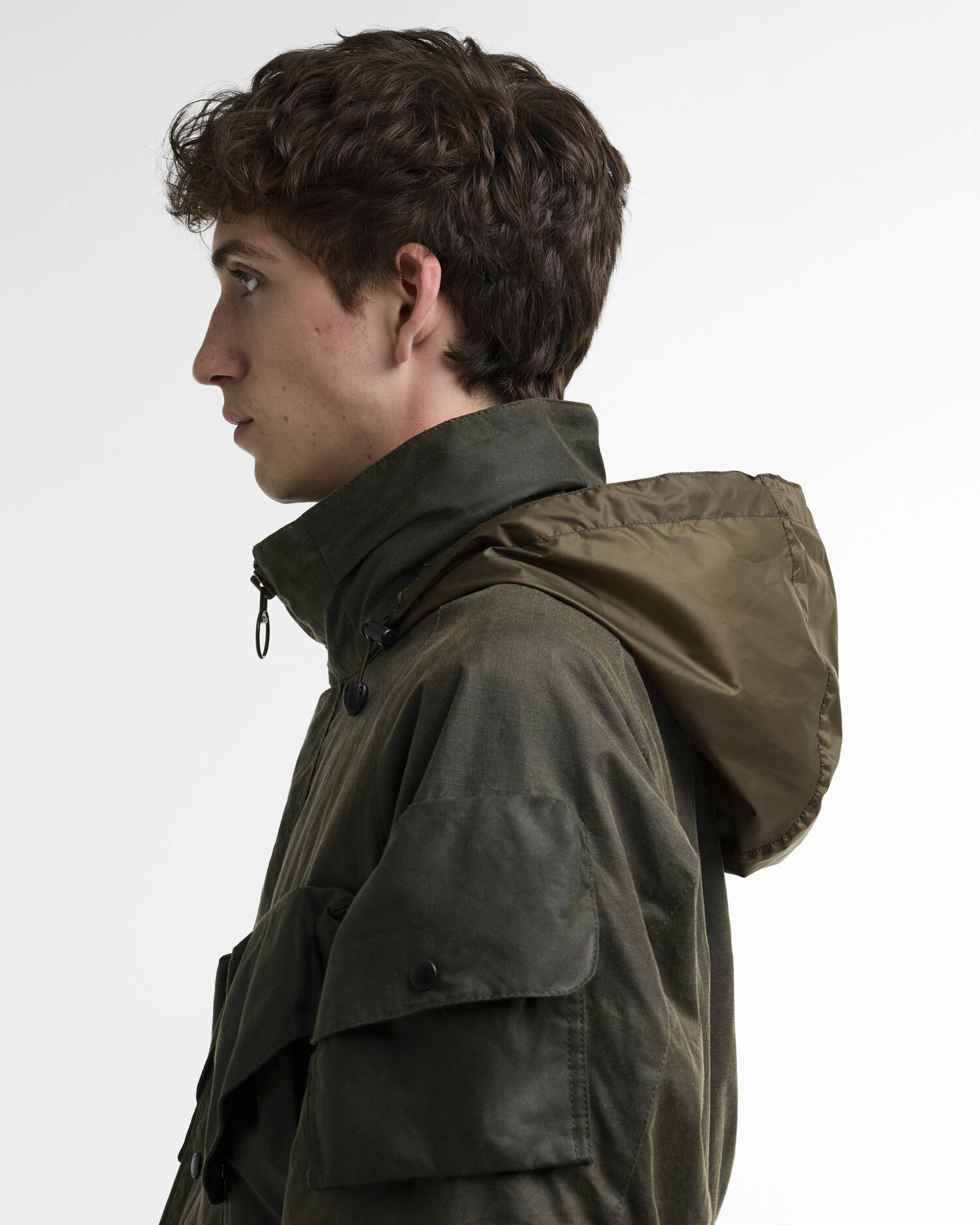 Barbour x Norbit Ripstop Waxed Jacket Black image number 4