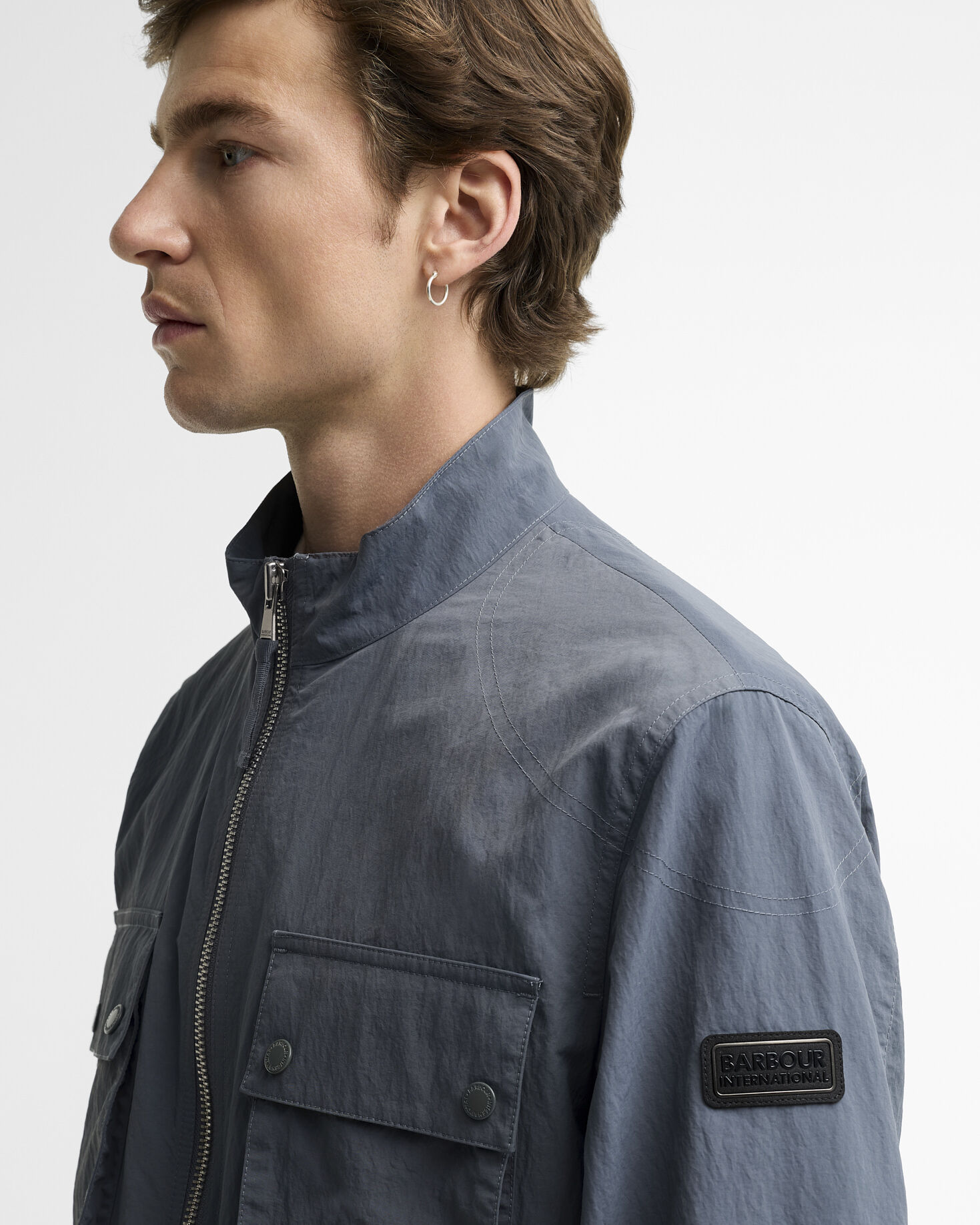 Course Showerproof Jacket Washed Charcoal