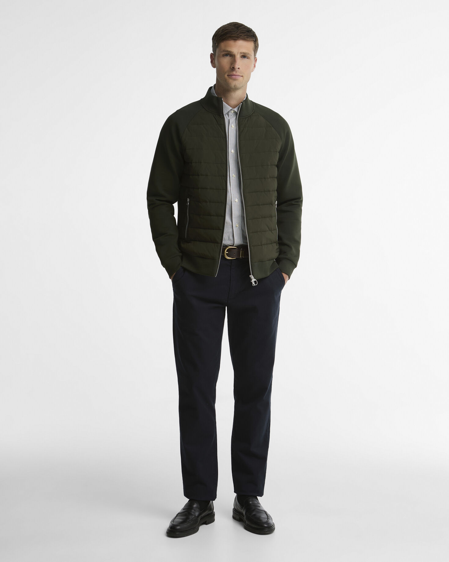 Thornton Quilted Sweatshirt Sage