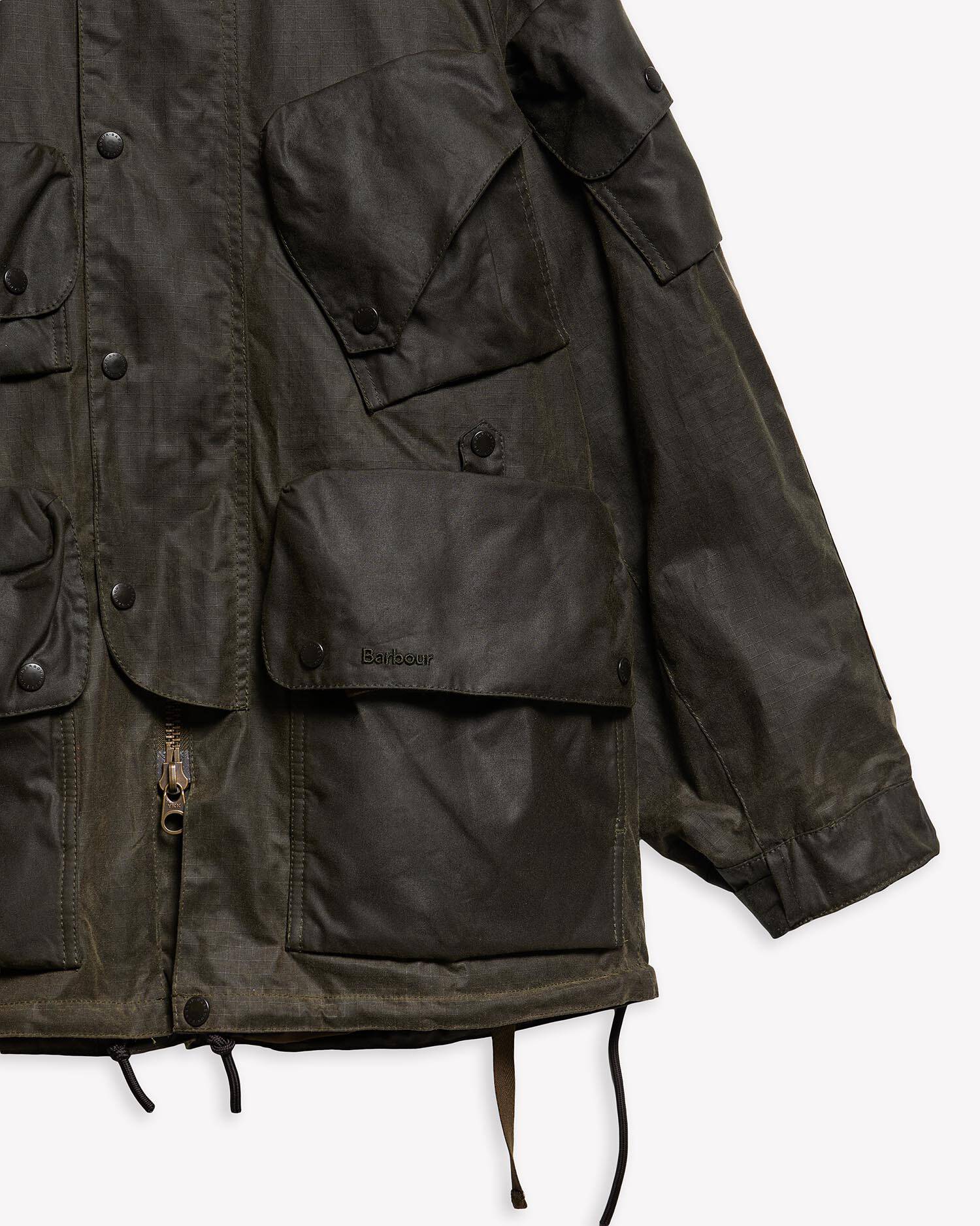 Barbour x Norbit Ripstop Waxed Jacket Black image number 7