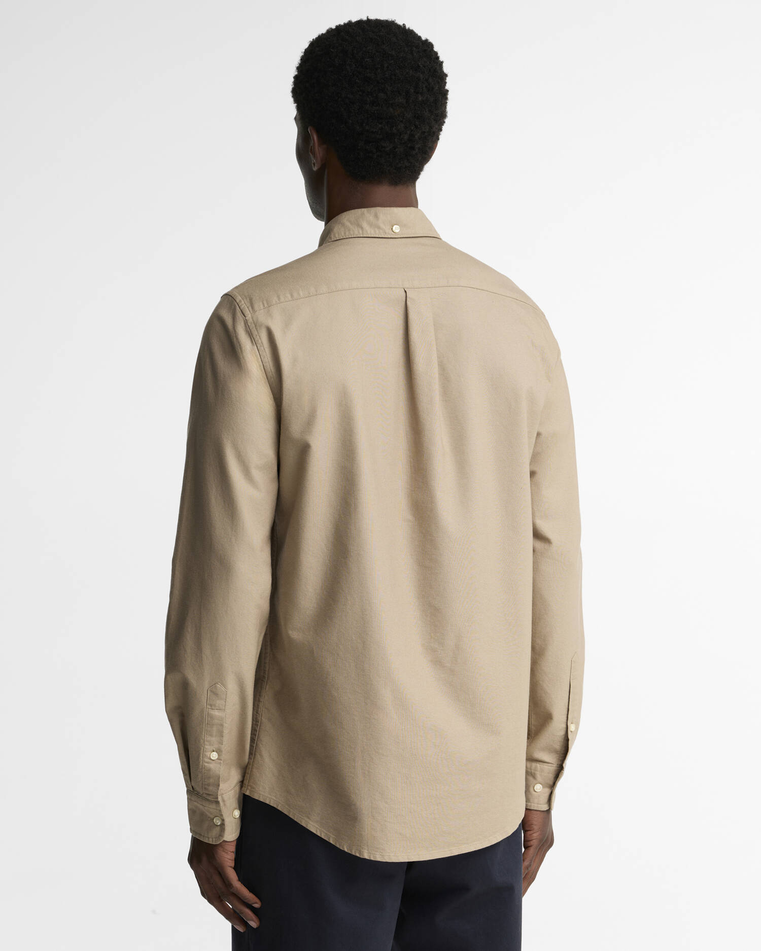 Camicia sartoriale Oxford Washed Stone image number 2