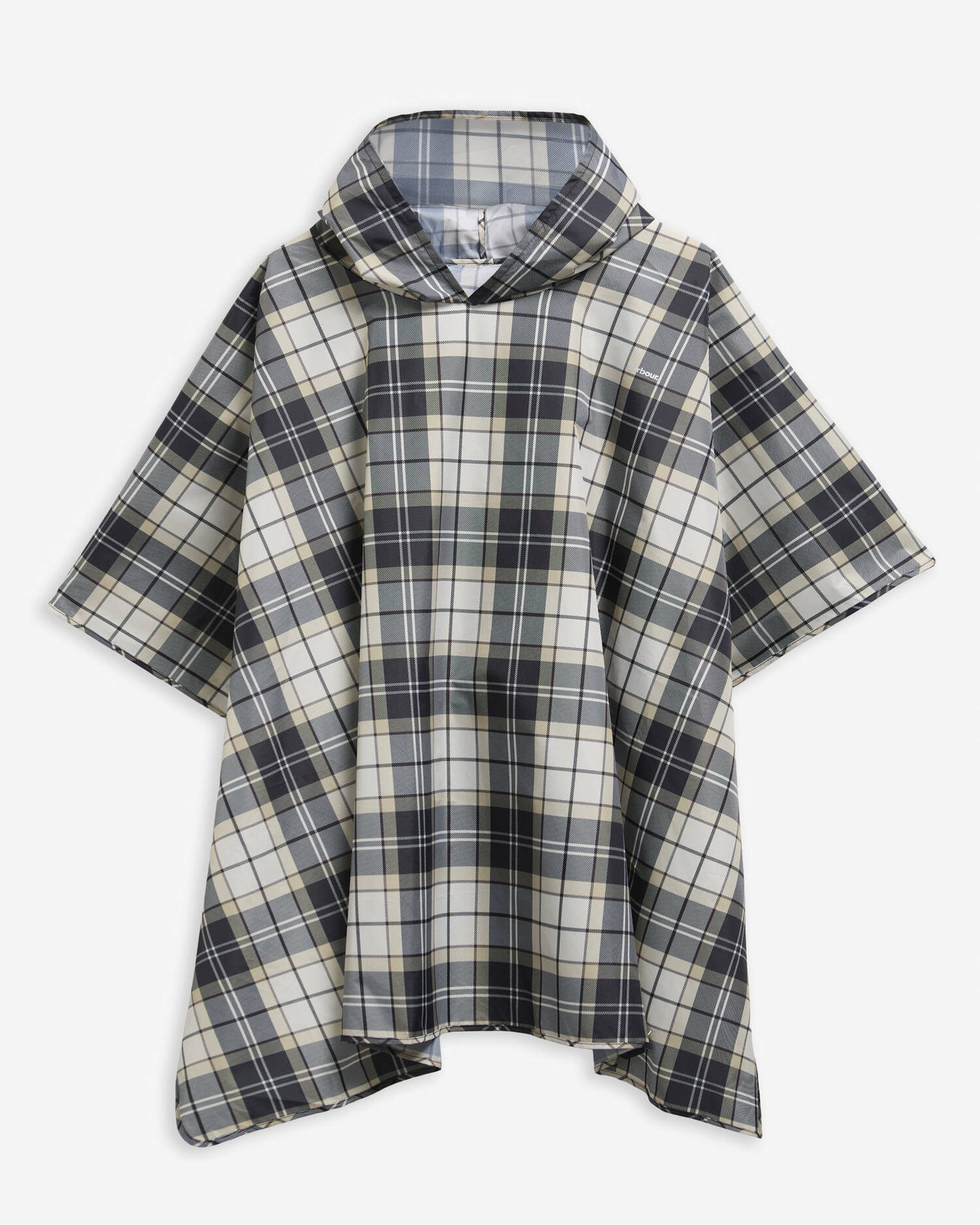 Portree Tartan Showerproof Poncho Light Birchwood Dress Tartan image number 0