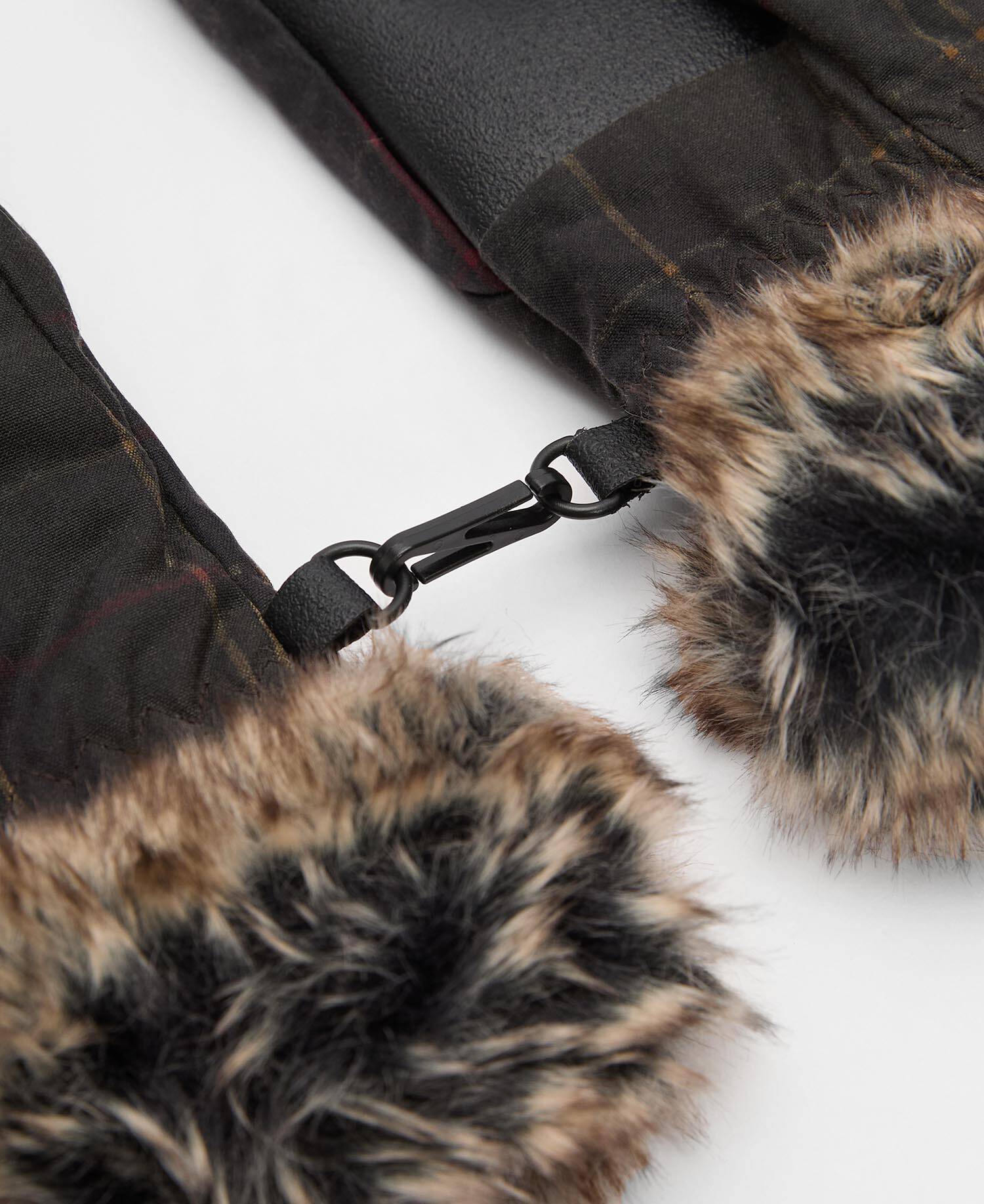 Tartan Waxed Mitts Dark Classic Tartan image number 2