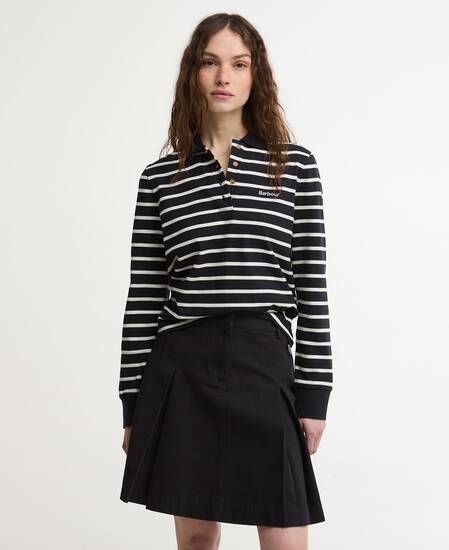 Camicia da rugby Ashwell con motivo a righe Dark Navy Stripe