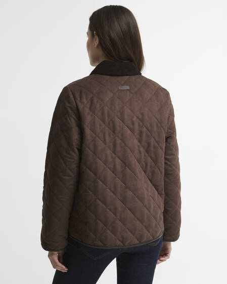 Sonya Quilted Jacket Dk Brown/Muted