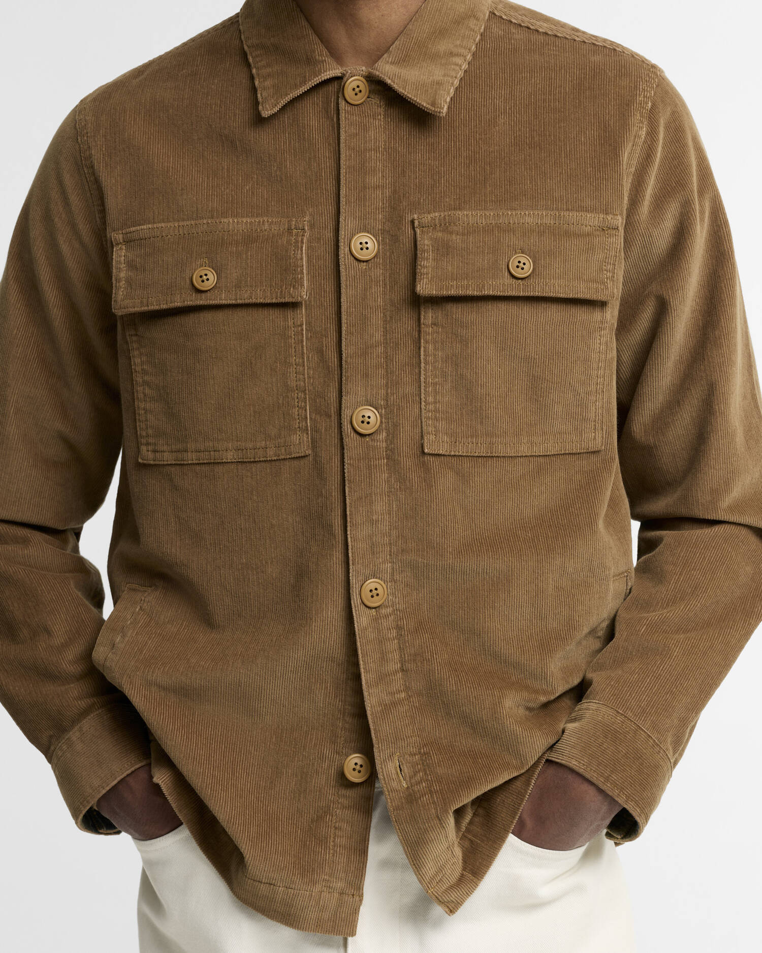 Barbour Cordovershirt Tartan Trimmed Sandstone image number 3